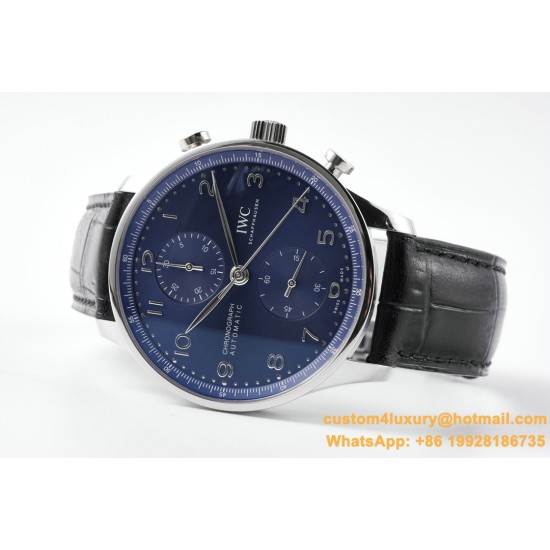 Portugieser Chrono IW371605 41mm SS/LE Blue/Num ZF A69355