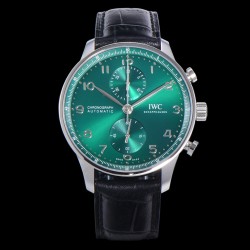 IWC - Portuguese Chrono 40mm SS/LE Green/Num ZF V2 A7750