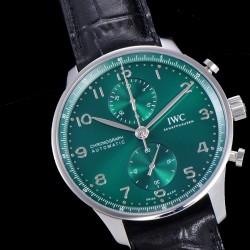 IWC - Portuguese Chrono 40mm SS/LE Green/Num ZF V2 A7750