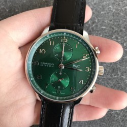 IWC - Portuguese Chrono 40mm SS/LE Green/Num ZF V2 A7750