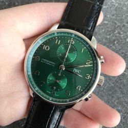IWC - Portuguese Chrono 40mm SS/LE Green/Num ZF V2 A7750