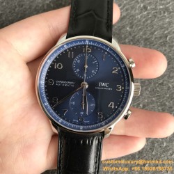 Portugieser Chrono IW371605 41mm SS/LE Blue/Num ZF A69355