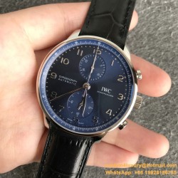Portugieser Chrono IW371605 41mm SS/LE Blue/Num ZF A69355