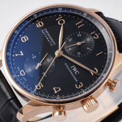 IWC - Portuguese Chrono 40mm RG/LE Black/Num ZF V2 A7750