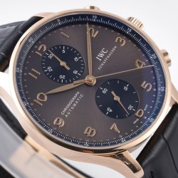 IWC - Portuguese Chrono 40mm RG/LE Brown/Num ZF V2 A7750