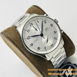 Portuguese Chrono IW371617 41mm SS/SS White/Num ZF A69355