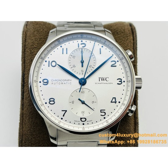 Portuguese Chrono IW371617 41mm SS/SS White/Num ZF A69355