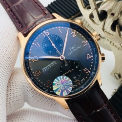 Portuguese Chrono 40mm RG/LE Black/Num TWF A7750
