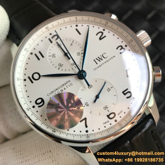 Portuguese Chrono 40mm SS/LE White/Num TWF A7750