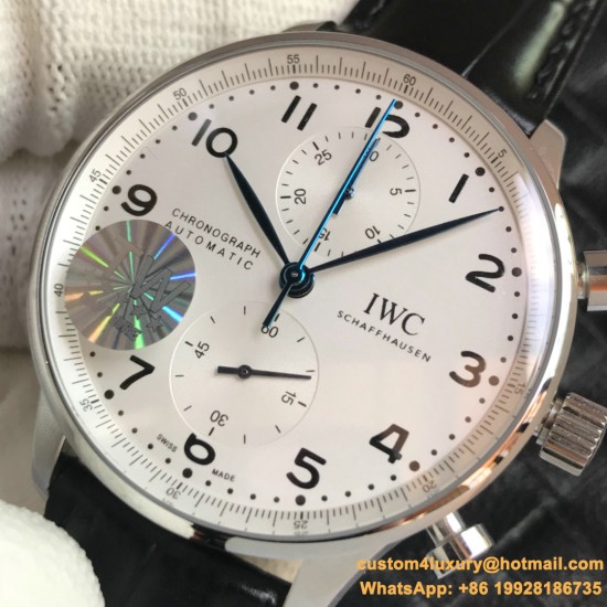 Portuguese Chrono 40mm SS/LE White/Num TWF A7750