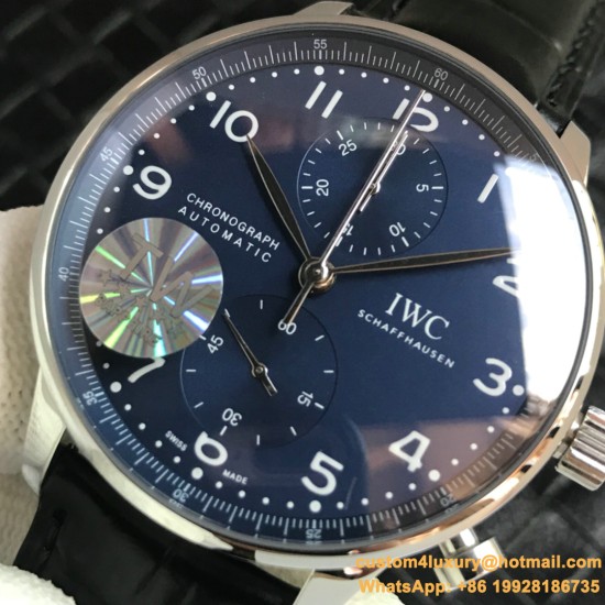 Portuguese Chrono 40mm SS/LE Blue/Num TWF A7750