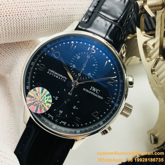 Portuguese Chrono 40mm SS/LE Black/Num TWF A7750