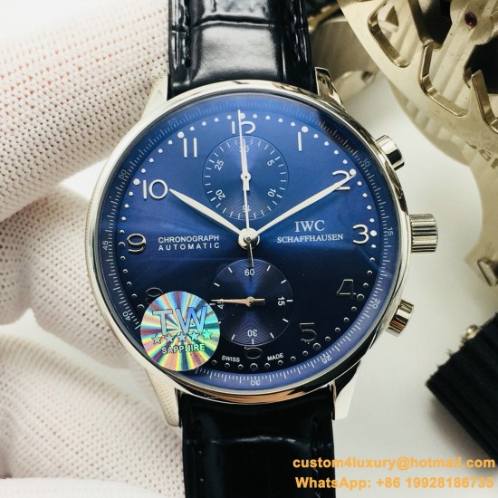 Portuguese Chrono 40mm SS/LE Blue/Num TWF A7750