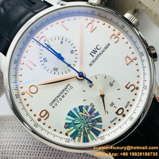 Portuguese Chrono 40mm SS/LE White/Num TWF A7750