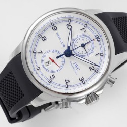 IWC - Portugieser Chronograph Classic  IW390704 45mm SS/RU White Cal.89361