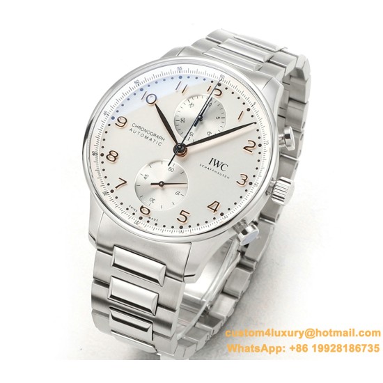Portuguese Chrono 41mm SS/SS White Dial V6SF A69355
