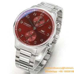 Portuguese Chrono 41mm SS/SS Red Dial V6SF A69355
