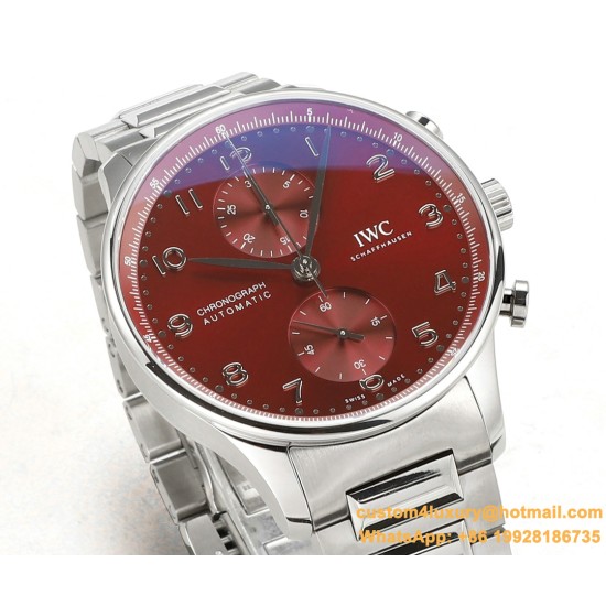 Portuguese Chrono 41mm SS/SS Red Dial V6SF A69355