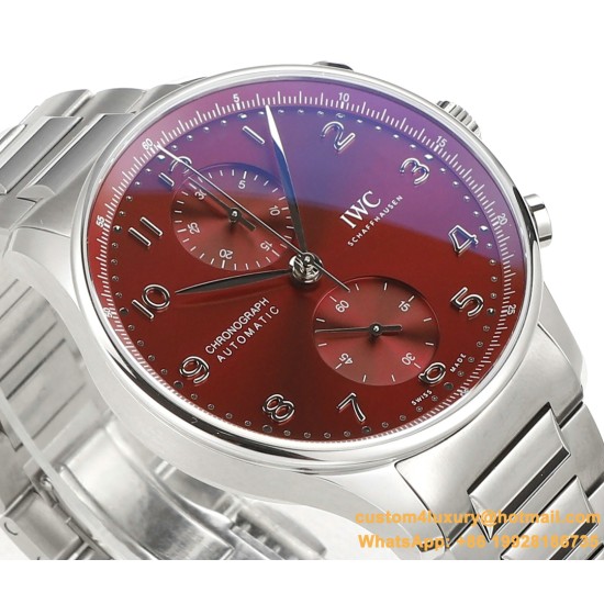 Portuguese Chrono 41mm SS/SS Red Dial V6SF A69355