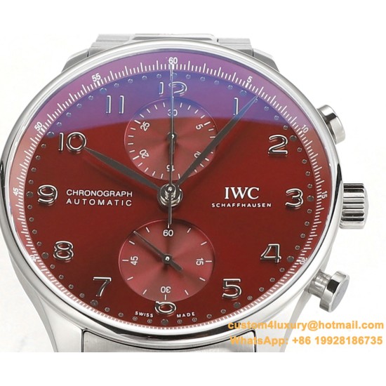 Portuguese Chrono 41mm SS/SS Red Dial V6SF A69355