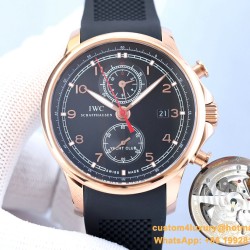 IWC - Portugieser Chronograph Classic IW390704 45mm RG/RU Black Cal.89361