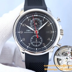 IWC - Portugieser Chronograph Classic IW390704 45mm SS/RU Black Cal.89361