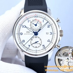 IWC - Portugieser Chronograph Classic IW390704 45mm SS/RU White Cal.89361