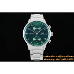 Portuguese Chrono IW371617 41mm SS/SS Green Dial RSF A69355