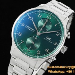 Portuguese Chrono IW371617 41mm SS/SS Green Dial RSF A69355