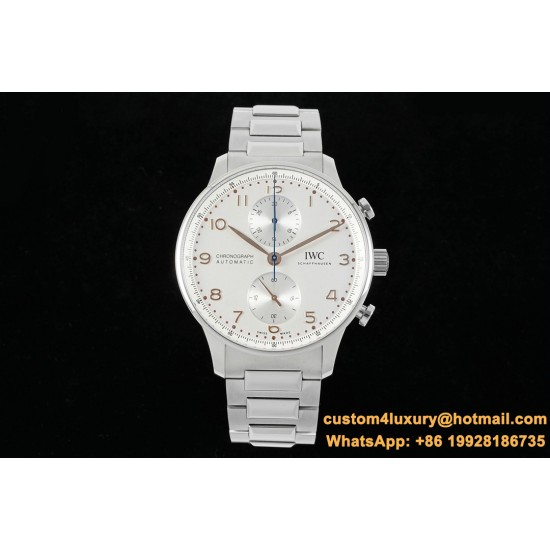 Portuguese Chrono IW371617 41mm SS/SS White Dial RSF A69355