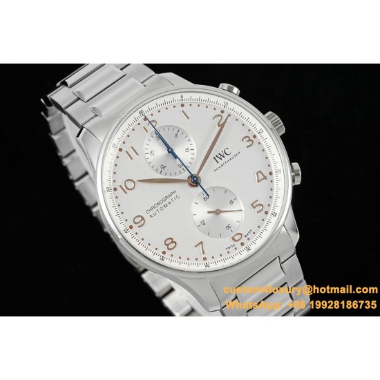 Portuguese Chrono IW371617 41mm SS/SS White Dial RSF A69355