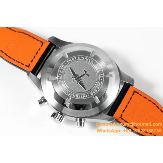Pilot Chronograph Ref.3777 43mm SS/LE Black ZF A7750