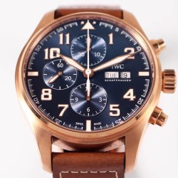 IWC - Pilot Chrono "Le Petit" 377721 43mm RG/LE Blue ZF A7750