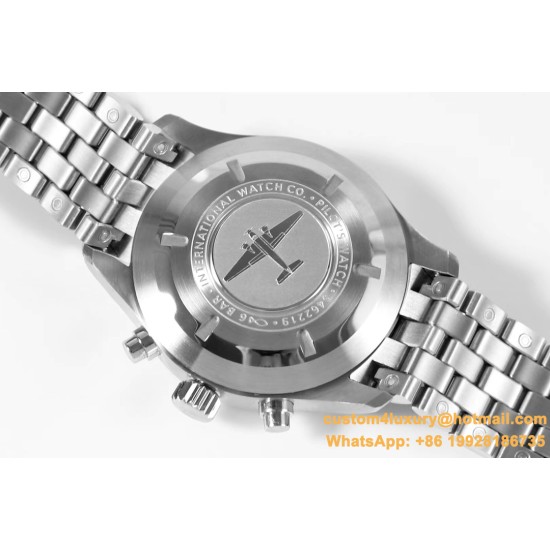 Pilot Chronograph Ref.3777 43mm SS/SS Black ZF A7750