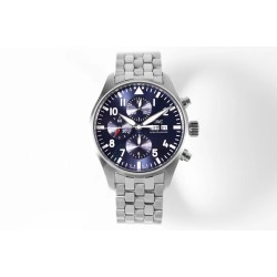 Pilot Chronograph Ref.3777 43mm SS/SS Blue ZF A7750