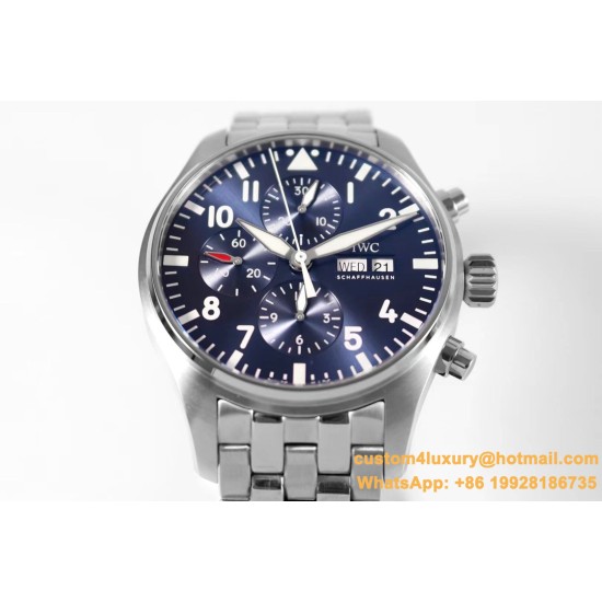 Pilot Chronograph Ref.3777 43mm SS/SS Blue ZF A7750