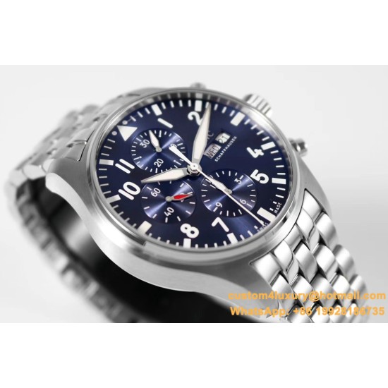 Pilot Chronograph Ref.3777 43mm SS/SS Blue ZF A7750