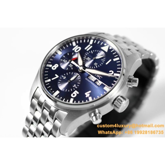 Pilot Chronograph Ref.3777 43mm SS/SS Blue ZF A7750