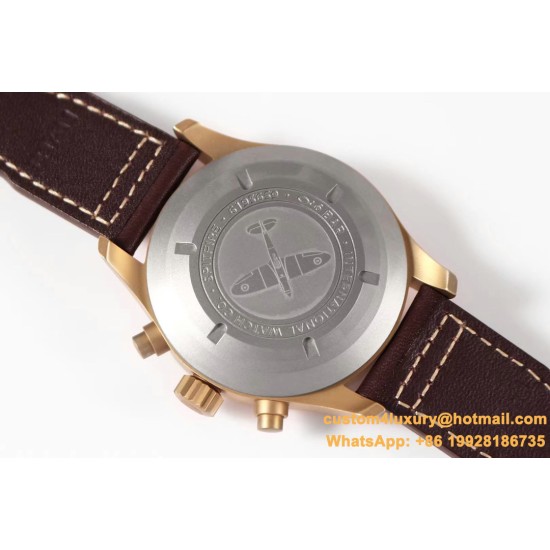 IWC - Pilot Chrono Spitfire IW387902 Brz BR/LE Grn ZF A7750
