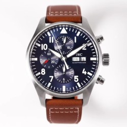 IWC - Pilot Chrono "Le Petit" 377721 43mm SS/LE Blue ZF A7750
