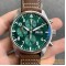 IWC - Pilot Chrono Spitfire IW377709 43mm SS/LE Green ZF A7750