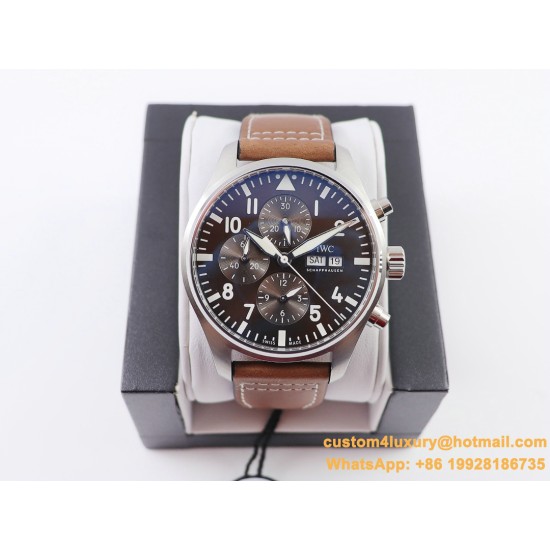 IWC - Pilot Chrono IW377713 43mm SS/LE Brown ZF A7750