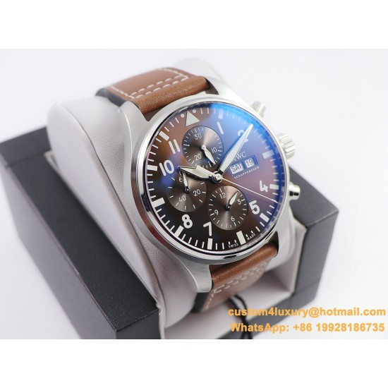 IWC - Pilot Chrono IW377713 43mm SS/LE Brown ZF A7750