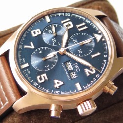 IWC - Pilot Chrono "Le Petit" 377721 43mm RG/LE Blue ZF A7750