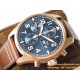 IWC - Pilot Chrono "Le Petit" 377721 43mm RG/LE Blue ZF A7750