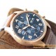 IWC - Pilot Chrono "Le Petit" 377721 43mm RG/LE Blue ZF A7750