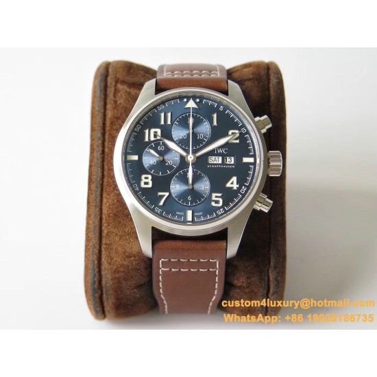 IWC - Pilot Chrono IW377713 43mm SS/LE Blue ZF A7750