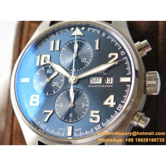 IWC - Pilot Chrono IW377713 43mm SS/LE Blue ZF A7750