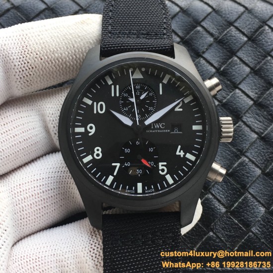 IWC - Pilot Chrono Top Gun IW389001 CER/NY Blk ZF A7750