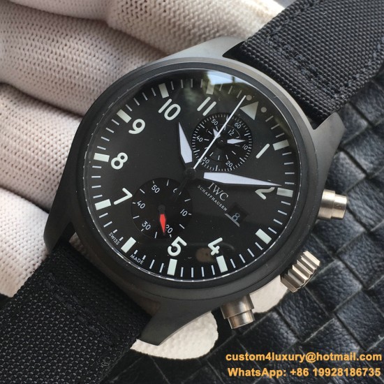 IWC - Pilot Chrono Top Gun IW389001 CER/NY Blk ZF A7750